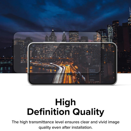 Folie pentru Samsung Galaxy S24 Plus, set 2 buc,  Ringke Easy Slide Tempered Glass, Clear