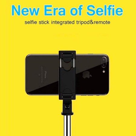 Selfie Stick cu Telecomanda si Trepied - Techsuit (K07) - Black