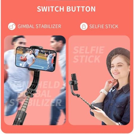 Selfie Stick Stabil cu Trepied si Telecomanda, 70cm - Techsuit (L08Mini) - Black