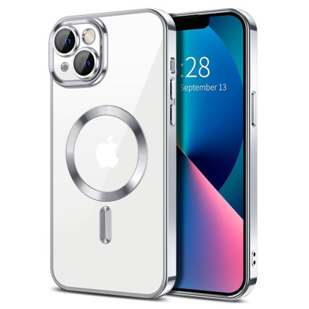 Husa pentru iPhone 13 - Techsuit Luxury Crystal MagSafe - Silver