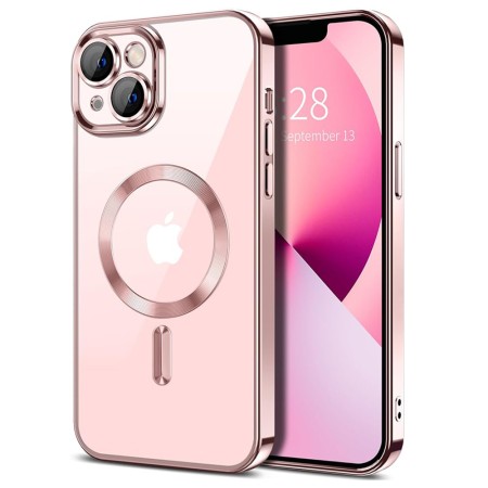 Husa pentru iPhone 13 - Techsuit Luxury Crystal MagSafe - Pink