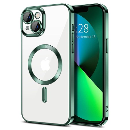 Husa pentru iPhone 13 - Techsuit Luxury Crystal MagSafe - Deep Green