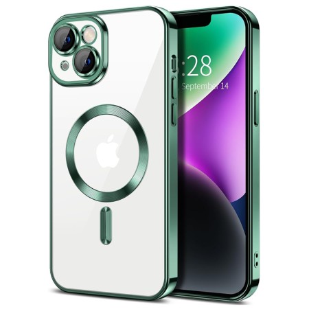 Husa pentru iPhone 14 - Techsuit Luxury Crystal MagSafe - Deep Green