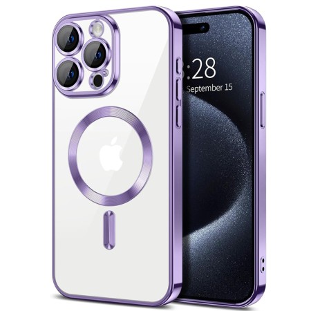 Husa pentru iPhone 15 Pro Max - Techsuit Luxury Crystal MagSafe - Light Purple