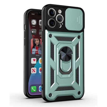 Husa pentru iPhone 12 Pro Max - Techsuit CamShield Series - Green