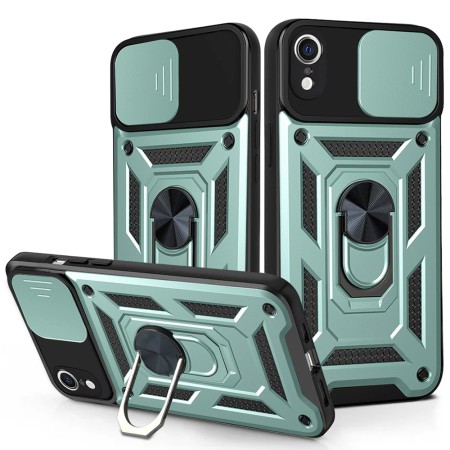 Husa pentru iPhone XR - Techsuit CamShield Series - Green