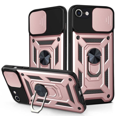 Husa pentru iPhone 7 / 8 / SE 2, SE 2020 / SE 3, SE 2022 - Techsuit CamShield Series - Rose Gold