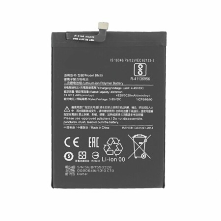 Baterie pentru Xiaomi Redmi Note 9S, 5020mAh - OEM BN55 (18440) - Black