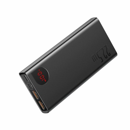 Acumulator Extern 2x USB, Type-C, Lightning, Micro-USB, Fast Charging, 22.5W, 20000mAh - Baseus Adaman (PPAD000101) - Black