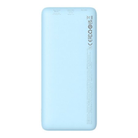 Acumulator Extern USB, Type-C, Micro-USB, 20W, 10000mAh + Cablu Type-C - Baseus Airpow (P10022801313-00) - Galaxy Blue