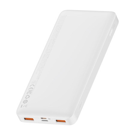 Baterie externa 10000mAh, 20W - Baseus Bipow Digital Display (PPBD050502) - White