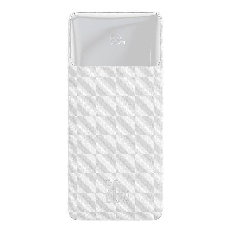 Baterie externa 20000mAh, 20W - Baseus Bipow Digital Display (PPBD050302) - White