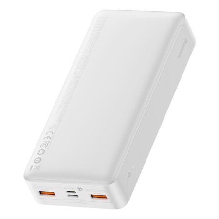 Baterie externa 20000mAh, 20W - Baseus Bipow Digital Display (PPBD050302) - White