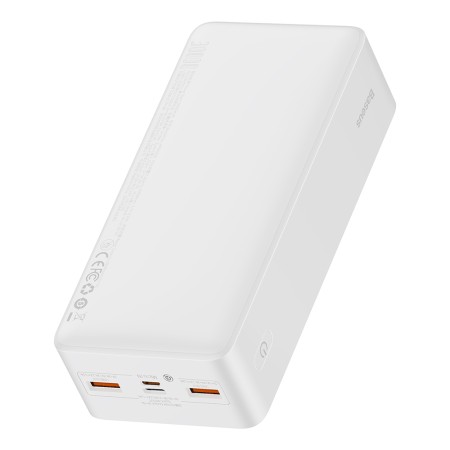 Baterie externa 30000mAh, 20W - Baseus Bipow Digital Display (PPBD050402) - White