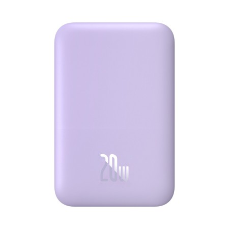 Acumulator Extern Type-C, Incarcare Wireless, 20W, 6000mAh + Cablu Type-C, 30cm - Baseus Mini Air (P10059002513-00) - Purple