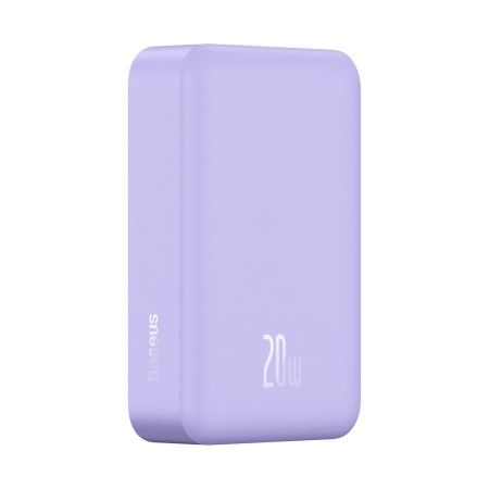 Acumulator Extern Type-C, Incarcare Wireless, 20W, 20000mAh + Cablu Type-C, 30cm - Baseus Mini (PPCX150005) - Purple