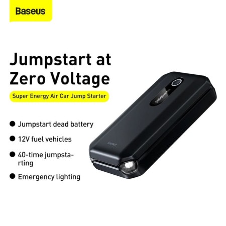 Starter Auto 2in1, 10000mAh, 1000A - Baseus Super Energy Air (C00245501113-00) - Cluster Black