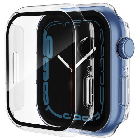 Husa pentru Apple Watch 7 (45mm) + Folie - Techsuit Defense360 Pro - Clear