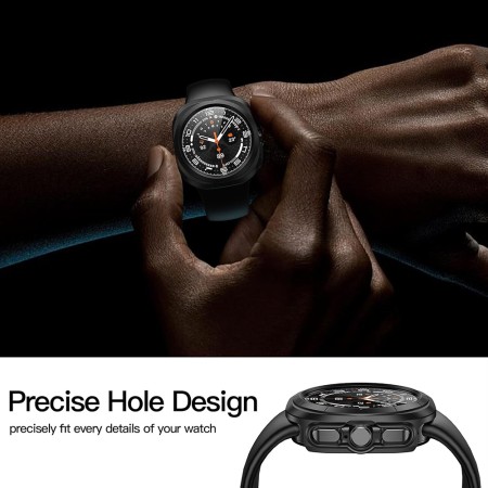 Husa pentru Samsung Galaxy Watch Ultra (47mm) + Folie - Techsuit Defense360 Pro - Black