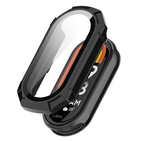 Husa pentru Xiaomi Mi Band 9 / 9 NFC + Folie - Techsuit Defense360 Pro - Black