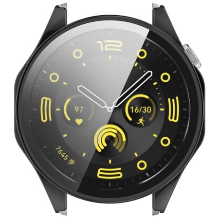 Husa pentru Huawei Watch GT 4 (46mm) + Folie - Techsuit Defense360 Pro - Black