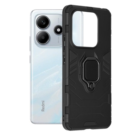 Husa pentru Xiaomi Redmi Note 14 - ATT Ring, tip Suport, Negru