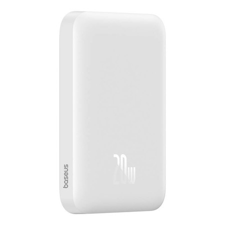 Baterie Externa USB-C, MagSafe, 6000mAh, 20W - Baseus Magnetic Mini Air (P10059002223-00) - White