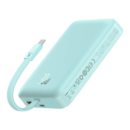 Acumulator Extern MagSafe, USB-C, Lightning, 30W, 10000mAh - Baseus Magnetic Mini (P1002210B333-00) - Blue