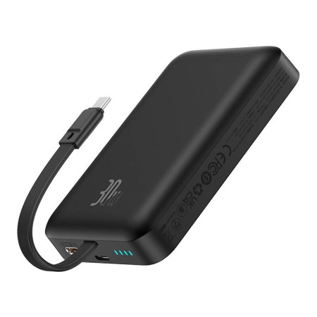 Acumulator Extern MagSafe, USB-C, Lightning, 30W, 10000mAh - Baseus Magnetic Mini (P1002210B113-00) - Black