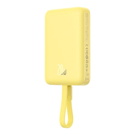 Acumulator Extern MagSafe, USB-C, 10000mAh, 20W - Baseus Magnetic Mini (P10022109Y23-00) - Yellow