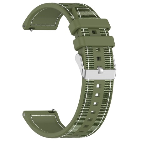 Curea pentru Samsung Galaxy Watch 4/5/Active 2, Huawei Watch GT 3 (42mm)/GT 3 Pro (43mm) - Techsuit Watchband (W051) - Green