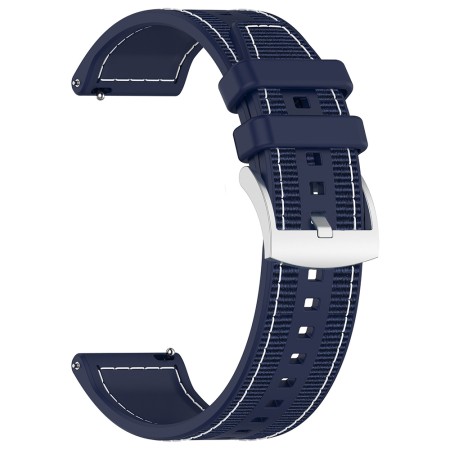 Curea pentru Samsung Galaxy Watch 4/5/Active 2, Huawei Watch GT 3 (42mm)/GT 3 Pro (43mm) - Techsuit Watchband (W051) - Dark Blue