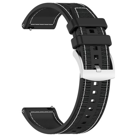 Curea pentru Huawei Watch GT 2 (46mm)/GT 2 Pro/GT 3 Pro (46mm)/Ultimate, Xiaomi Watch S1 - Techsuit Watchband (W051) - Black