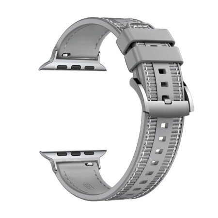 Curea pentru Apple Watch 1/2/3/4/5/6/7/8/9/SE/SE 2 (38/40/41mm) - Techsuit Watchband (W051) - Gray