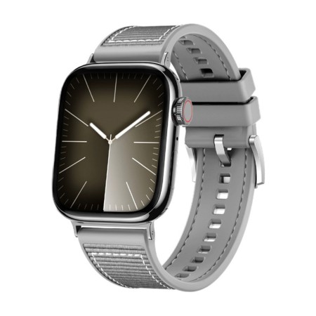 Curea pentru Apple Watch 1/2/3/4/5/6/7/8/9/SE/SE 2 (38/40/41mm) - Techsuit Watchband (W051) - Gray