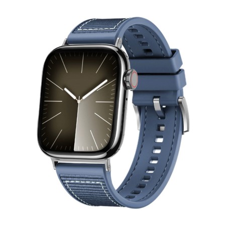 Curea pentru Apple Watch 1/2/3/4/5/6/7/8/9/SE/SE 2/Ultra/Ultra 2 (42/44/45/49mm) - Techsuit Watchband (W051) - Dark Blue