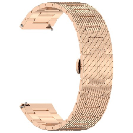 Curea pentru Samsung Galaxy Watch 4/5/Active 2, Huawei Watch GT 3 (42mm)/GT 3 Pro (43mm) - Techsuit Watchband (W052) - Rose Gold