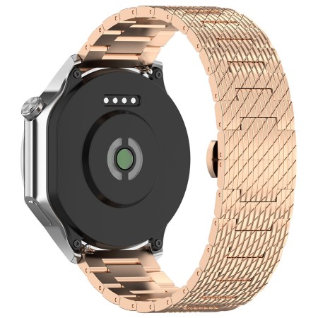 Curea pentru Samsung Galaxy Watch 4/5/Active 2, Huawei Watch GT 3 (42mm)/GT 3 Pro (43mm) - Techsuit Watchband (W052) - Rose Gold