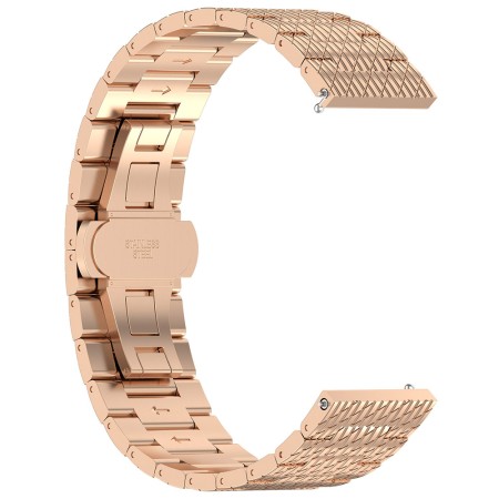 Curea pentru Samsung Galaxy Watch 4/5/Active 2, Huawei Watch GT 3 (42mm)/GT 3 Pro (43mm) - Techsuit Watchband (W052) - Rose Gold