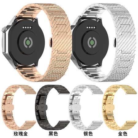 Curea pentru Samsung Galaxy Watch 4/5/Active 2, Huawei Watch GT 3 (42mm)/GT 3 Pro (43mm) - Techsuit Watchband (W052) - Rose Gold