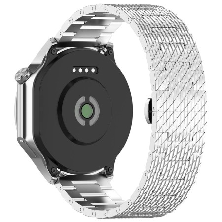 Curea pentru Samsung Galaxy Watch 4/5/Active 2, Huawei Watch GT 3 (42mm)/GT 3 Pro (43mm) - Techsuit Watchband (W052) - Silver