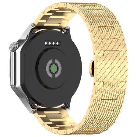 Curea pentru Samsung Galaxy Watch 4/5/Active 2, Huawei Watch GT 3 (42mm)/GT 3 Pro (43mm) - Techsuit Watchband (W052) - Gold