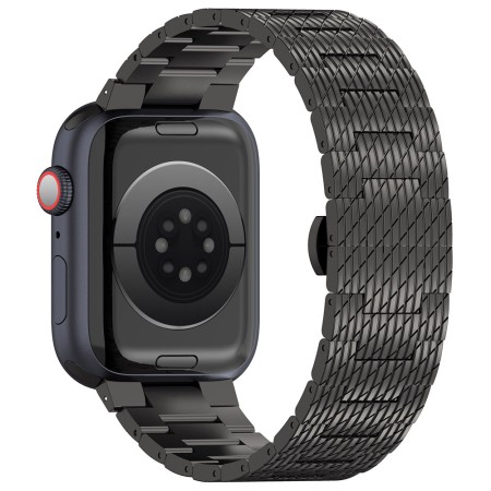 Curea pentru Apple Watch 1/2/3/4/5/6/7/8/9/SE/SE 2 (38/40/41mm) - Techsuit Watchband (W052) - Black