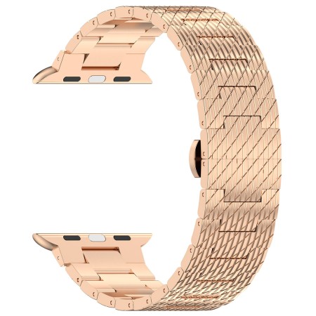 Curea pentru Apple Watch 1/2/3/4/5/6/7/8/9/SE/SE 2 (38/40/41mm) - Techsuit Watchband (W052) - Rose Gold