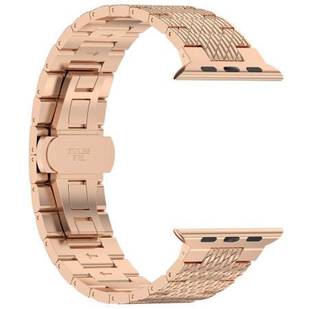 Curea pentru Apple Watch 1/2/3/4/5/6/7/8/9/SE/SE 2 (38/40/41mm) - Techsuit Watchband (W052) - Rose Gold