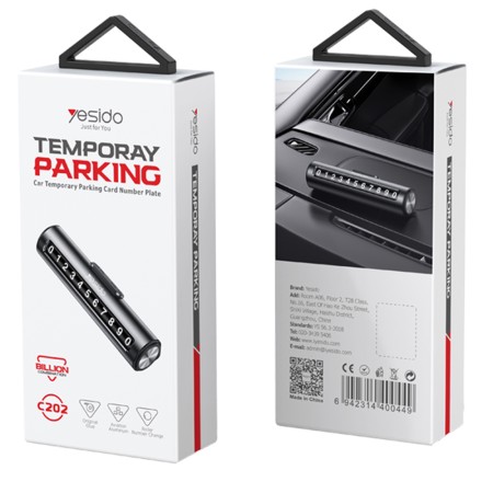 Suport Numar Auto pentru Bord - Yesido (C202) - Black