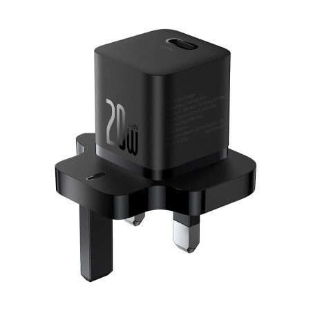 Incarcator Type-C cu Plug UK, Quick Charge 20W - Baseus (P10110907113-00) - Black