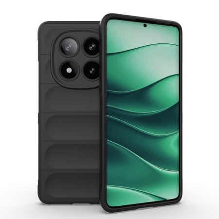 Husa Antisoc pentru Xiaomi Redmi Note 14 Pro - Margini Anti-Alunecare - Shield - Negru