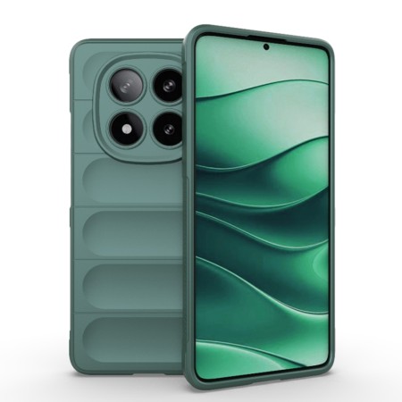 Husa Antisoc pentru Xiaomi Redmi Note 14 Pro - Margini Anti-Alunecare - Shield - Green