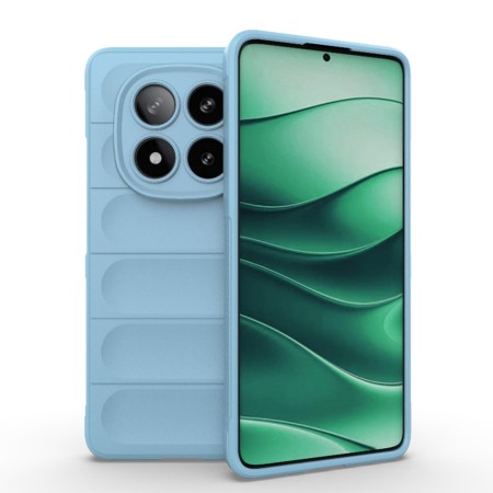 Husa Antisoc pentru Xiaomi Redmi Note 14 Pro - Margini Anti-Alunecare - Shield - Bleu